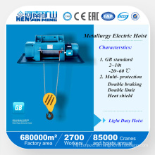 Chinesische Drahtseil Metallurgie Elektrische Hebezeuge